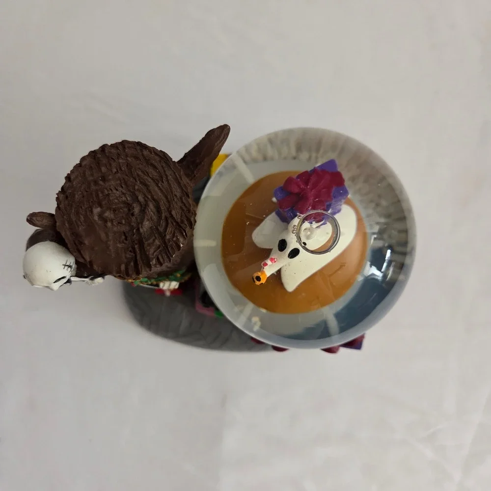 Disney Nightmare Before Christmas Jack Skellington Zero Musical Snow Globe 6in
